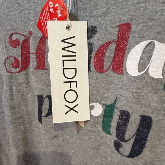WILDFOX Holiday Party Ho Ho Ho Sweatshirt. Women’s Size Medium. - Picture 6 of 7
